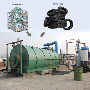 Planta de destilación de residuos de aceite, máquina de reciclaje de aceite plástico usado, aceite de pirólisis a diésel - Product Image 1
