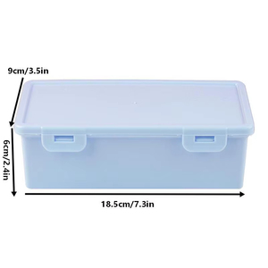 Boîte à crayons colorée – Boîtes de rangement en plastique de grande capacité, design empilable, fournitures scolaires, papeterie de bureau en gros - Product Image 5