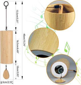 Personnalisé japonais Furin son guérison bambou extérieur suspendu carillons éoliens cristal Chakra musique carillons - Product Image 4