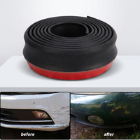 Protection de pare-chocs avant de voiture universelle en caoutchouc EPDM noir 60MM, garniture de carrosserie 2.5M PH