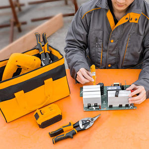 Sac de transport imperméable de grande taille pour réparateur automobile avec poignée en acier pour électricien 600d Multi poche Sac à outils ouvert - Product Image 4