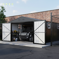 Abri de voiture préfabriqué 10x20-13x20 en acier, abri pour véhicules à toit en apice, bâtiment de stockage métallique, vente en gros du fabricant