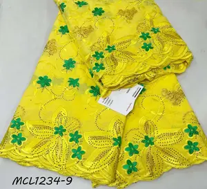 2024 African Nigerian top quality Dry lace swiss voile lace fabric Nigeria Senegal hot sell design lace