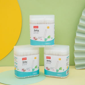 Venta al por mayor OEM bebé hisopo de algodón doble cabeza oreja cuchara forma espiral hisopo de algodón hisopo de papel material de algodón de alta calidad - Product Image 2