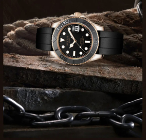 Chất Lượng Cao Sang Trọng Thiết Kế Của Nam Giới Tự Động Đồng Hồ 8031 Thép Không Gỉ Sapphire Kính Lặn Đồng Hồ Sang Trọng - Product Image 4