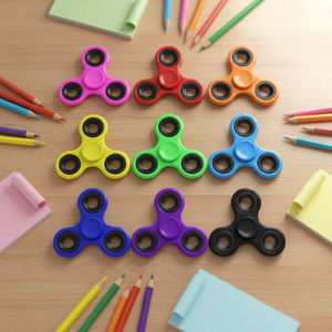 Acceptabel reclame-artikel met aangepast logo: kleurrijke fidget spinner stressverlichter voor reclame en zakelijke geschenken - Product Image 3