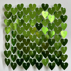 Glitter Pailletten Hintergrund Wand paneele Valentinstag Herzförmige Shiny Panel Hochzeit Geburtstag Weihnachts feier Hintergründe - Product Image 3