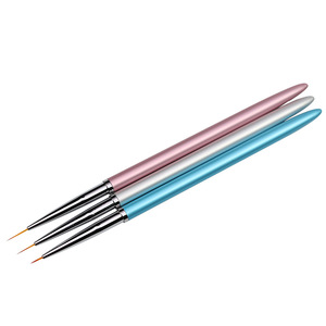 Ensemble de stylos de peinture pour nail art, style classique, pinceau en nylon, liner, forme de poils, manche en plastique durable, outil de manucure pour salon de nail art - Product Image 1