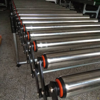 Fournisseur chinois, prix de gros, table de convoyeur à rouleaux portable automatisée à gravité, bande en polyuréthane, hauteur/vitesse réglables