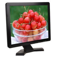 Moniteur d'ordinateur LED rétroéclairé 17 pouces, prix d'usine, 1280x1024, écran LCD HD pour ordinateur de bureau