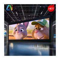 Oferta sorpresa P1.8 P2 P4 Panel de pantalla LED de pared de video curvo Delgado Pantalla de película LED de interior virtual fija con función de animación