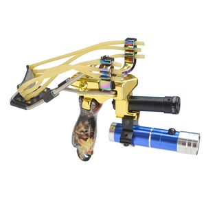 屋外の競争力のある狩猟魚のパチンコ強力な輪ゴムのパチンコ狩猟パチンコ - Product Image 1