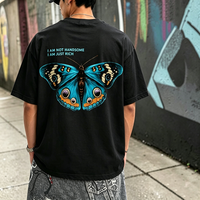 T-shirt personnalisé avec logo, 100% coton, coupe ajustée, impression 3D stéréoscopique DTG, t-shirt d'été pour homme, t-shirt personnalisé pour homme