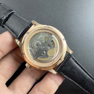 Montres IW Factory 42 mm, acier inoxydable, sans date, cadran noir, mouvement mécanique automatique 3131, boîtier argenté - Product Image 6