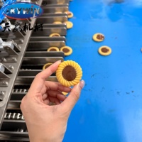 Machine automatique de fabrication de biscuits, machine à déposer la confiture de chocolat, équipement de boulangerie pour tartes et biscuits, machinerie pour snacks