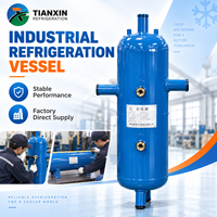 Réservoir à siphon personnalisé conforme à la norme ASME, réservoir sous pression pour la réfrigération, avec pompe, en acier titane, pour unité de compresseur de réfrigération marine