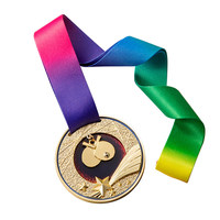 Médaille en métal haut de gamme personnalisée pour champions, impression par transfert thermique, Chine, basketball, football, badminton, jeux sportifs