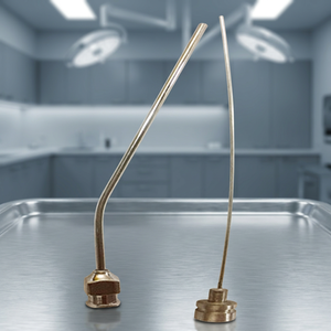 Tube d'aspiration chirurgical médical réutilisable en acier inoxydable, alimenté par une machine, instrument chirurgical de base, certifié CE Classe I - Product Image 3