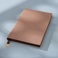Cahiers de conception nouvelle, personnalisés, format A5, pour enregistrement de réunion, avec texture lychee, cuir souple, cahier exquis