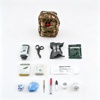 Pochette Tactique MOLLE IFAK en Oxford 600D Imperméable, 14 Compartiments, Tourniquet, 12 Couleurs, Personnalisation OEM pour EMS et Sauvetage en Extérieur