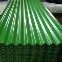 Hotsale Couleur Bleu Vert Couleur G550 Couche De Revêtement De Zinc Couleur Bleue Galvanisé Tôle De Toiture En Acier Ondulé