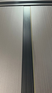 Puerta Exterior de Entrada Dorada, Puerta de Seguridad de Aluminio de 4 mm, Diseño Chino, Antirrobo, con Cerradura Inteligente - Product Image 5