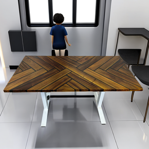 Dessus de table <span class=keywords><strong>en</strong></span> bois massif Dessus de <span class=keywords><strong>bureau</strong></span> debout <span class=keywords><strong>en</strong></span> noyer d'Amérique du Sud Dessus de <span class=keywords><strong>bureau</strong></span> flottants sur mesure Couleur naturelle pour un usage domestique - Product Image 6