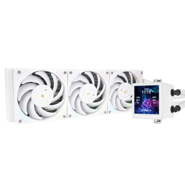 Thermalright Frozen Vision 360 ARGB White V2 AIO CPU Liquid Cooler 360mm IPS Display PWM Fan for Gaming Desktop PC