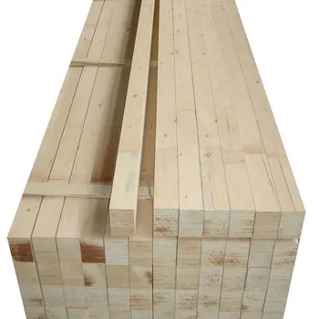 Bois de pin de prix de poutre en bois imperméable structurel de prix bas pour l'emballage de poutres de bâtiment de construction