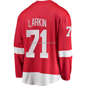 Vente en gros de maillots de hockey sur glace brodés Detroit Red Wing # 71 Dylan Larkin # 88 Patrick Kane # Uniforme de hockey Moritz Seider n°<span class=keywords><strong>53</strong></span> - Product Image 5