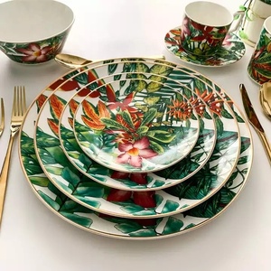 Customized Hot Selling Ceramic Plate Set Bone China Rain Forfor <b>Wedding</b> - Product Image 6
