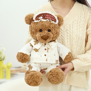 Simpatico <span class=keywords><strong>pigiama</strong></span> animale <span class=keywords><strong>con</strong></span> orso Ryan peluche bambola cuscino ricamato trapunta regalo di compleanno orsacchiotto - Product Image 2