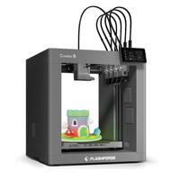 Stampante 3D FDM Flashforge Creator 5 Multicolore con Quattro Testine, Nessun Rifiuto di Materiale, Livellamento Automatico, Stampa Rapida