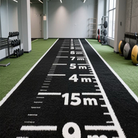 Logo personnalisé marquage doublé Sprint Turf vitesse agilité entraînement artificiel synthétique Fitness Gym gazon piste pour le conditionnement