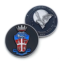 Médaille de défi personnalisée en laiton moulé sous pression, bicolore brossé, avec émail encastré, pour insignes de club, écussons de réunion de groupe et jetons de blason