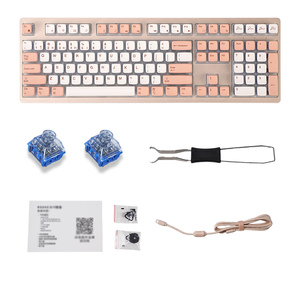 HengYu New 108-Key LED Backlit Kailh Axis Body Triple-Mode Silent Wireless USB Type-C Gaming Mechanical <b>Keyboard</b> Hot-Swap - Product Image 1