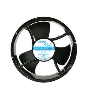 カスタムDC 24V 254x254x89mm高効率省エネブラシレスラウンド冷却排気ファン用<span class=keywords><strong>MRI</strong></span>マシンワークステーション - Product Image 1