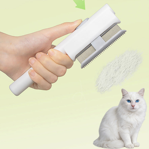 Pettine Professionale in Acciaio Inox per Cani, Spazzola Districante per Nodi e Pelo Annodato, Strumento Delicato per la Rimozione del Pelo, Portatile per Gatti e Animali Domestici - Product Image 1