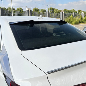 Audi A4 B9 2017-2024 Sedan Blade Style Roof Spoiler Carbon Fiber Texture Piano Black Rear Trunk Wing Exterior Modification - Product Image 2