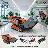 Tondeuse robot télécommandée à moteur diesel avec boîte de vitesses, capacité de 600 kg, garantie 1 an, pour terrains en pente et accidentés