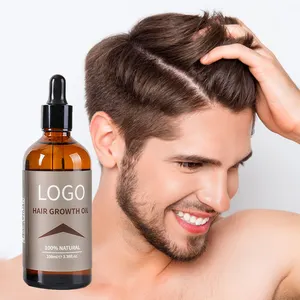 Minyak penumbuh rambut Label pribadi, perawatan Anti rontok menjaga pertumbuhan rambut kembali untuk pria, serum vitamin pertumbuhan rambut