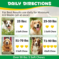 OEM ODM Private Label Supplément de santé digestive probiotique pour animaux de compagnie 150 Friandises digestives probiotiques à mâcher pour chiens