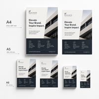 Flyers, brochures, dépliants et affiches personnalisés A4 tri-pliés ; impression offset couleur UV recto-verso