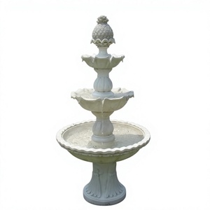 Fontaine d'eau colorée en résine traditionnelle, sculpture de jardin extérieure, design irrégulier fait main, montage au sol, installation facile - Product Image 4