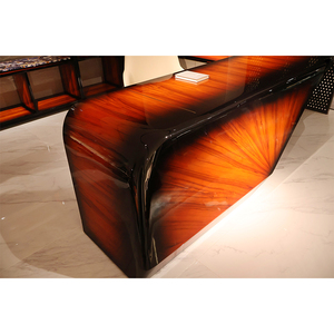 חנויות מיוחדות מראה-לסיים חום משרד שולחן עבודה שולחן כתיבה שולחן עבודה מחשב ללא מגירות - Product Image 4