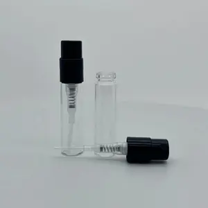 2ml bán buôn Mini Nước hoa xịt nước hoa mẫu nhỏ chai lọ thủy tinh Nước Hoa thử nghiệm với 10 mét phun