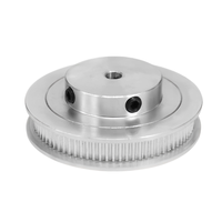 Poulie de distribution à bride en aluminium, poulie à courroie synchrone à simple bride dentée avec vis de réglage pour automatisation CNC et entraînement de moteur