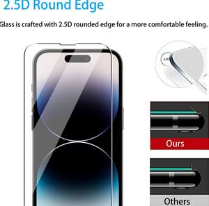 Protection d'écran de téléphone portable incassable HD transparente <span class=keywords><strong>compatible</strong></span> avec <span class=keywords><strong>iPhone</strong></span> 14 15 13 16 17 Pro Max <span class=keywords><strong>XR</strong></span> 9H 21D 2.5D <span class=keywords><strong>Verre</strong></span> <span class=keywords><strong>trempé</strong></span> - Product Image 5