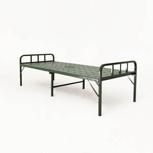 Lipat Mudah Dibawa Besi dan Logam Lipat Tempat Tidur Tandu Lipat Camping Bed - Product Image 3