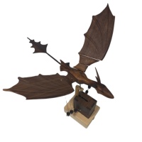 Sculpture cinétique de dragon en bois artisanal de qualité supérieure, décoration pour bars de luxe, restaurants, bureaux d'accueil d'hôtels et centres commerciaux